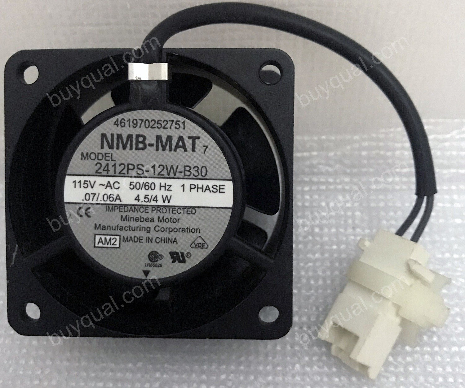 NMB 2412PS-12W-B30 115V 4.5W 4W 2wires Cooling Fan NMB 2412PS-12W-B30 115V 4.5W 4W 2wires Cooling Fan